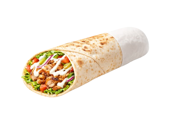 Handgemachte Shawarma Roll